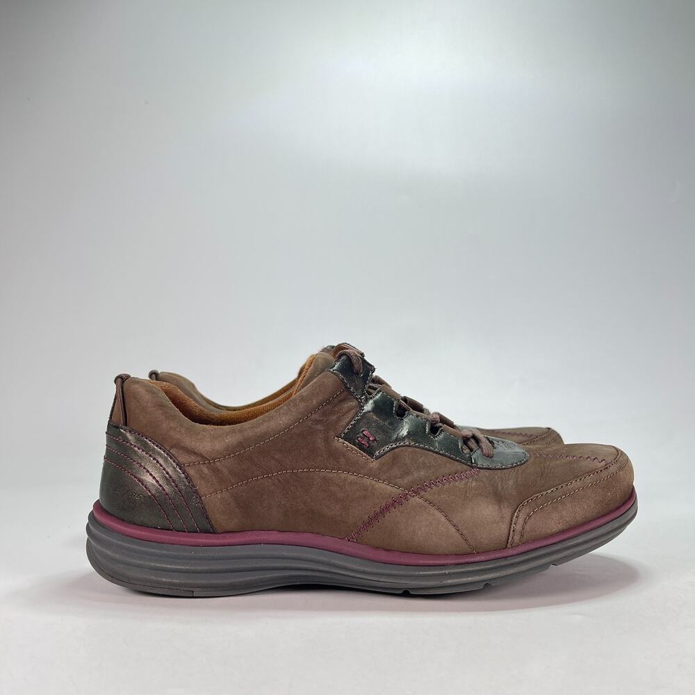 Cobb Hill Revsky Brown Multi Leather Walking Fashion Oxford Shoes Women's Sz 8.5